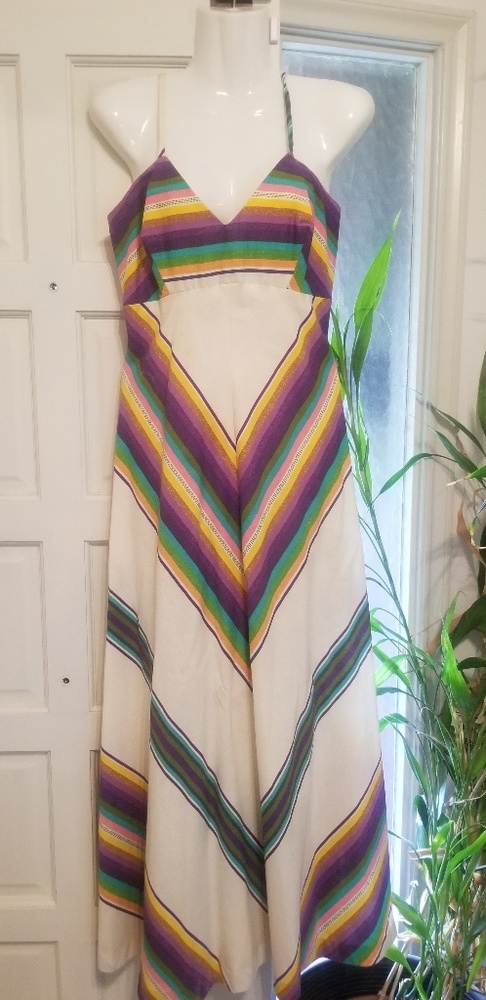 Vintage 70s Saba California Maxi Sundress